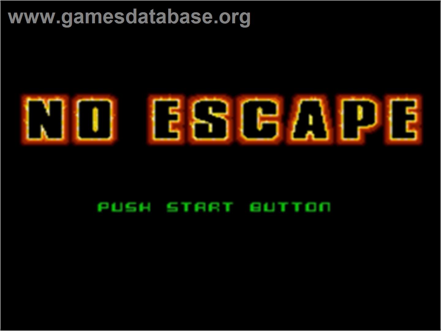 No Escape - Sega Nomad - Artwork - Title Screen
